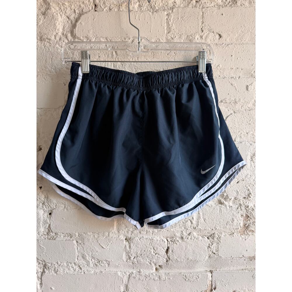 Nike Dri-FIT Women’s Navy Running Shorts Size M Athletic Lined Gym Activewear